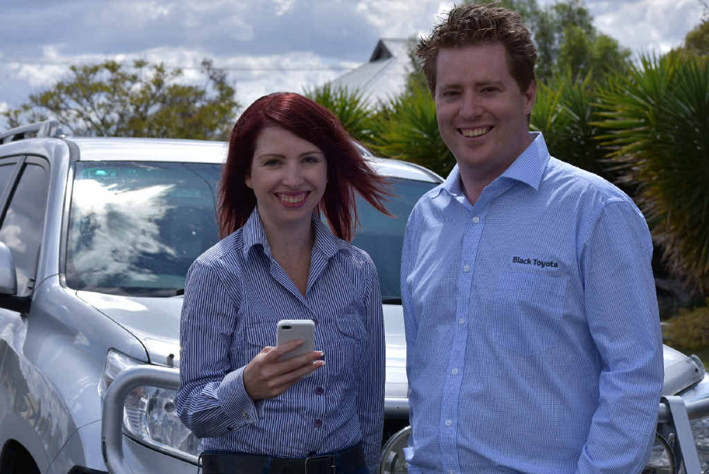 ASSISTANT FOR A DAY: Sales VA CEO Emma Monro spent yesterday shadowing Black Toyota Business Development Manager Brendan Goleby as part of her mission to show the world what BDMs do.